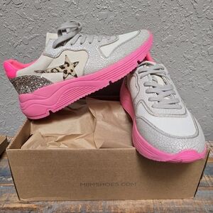 Mi.iM Pink And Leopard Sneakers